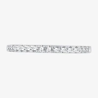 (H-I / Si1-Si2) Womens 1/4 CT. T.W. Lab Grown White Diamond 10K Gold Wedding Band