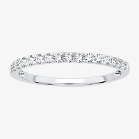 (H-I / Si1-Si2) Womens 1/4 CT. T.W. Lab Grown White Diamond 10K Gold Wedding Band