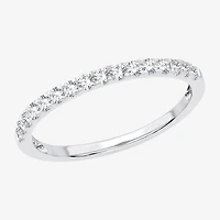 (H-I / Si1-Si2) Womens 1/4 CT. T.W. Lab Grown White Diamond 10K Gold Wedding Band