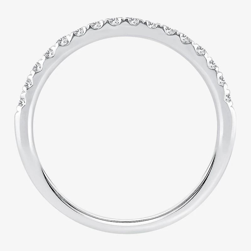(H-I / Si1-Si2) Womens 1/4 CT. T.W. Lab Grown White Diamond 10K Gold Wedding Band