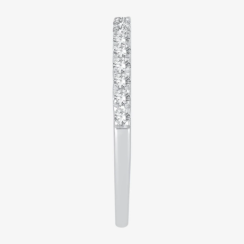 (H-I / Si1-Si2) Womens 1/4 CT. T.W. Lab Grown White Diamond 10K Gold Wedding Band