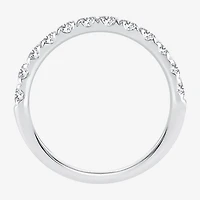 (H-I / Si1-Si2) Womens 2MM 3/4 CT. T.W. Lab Grown White Diamond 10K Gold Wedding Band