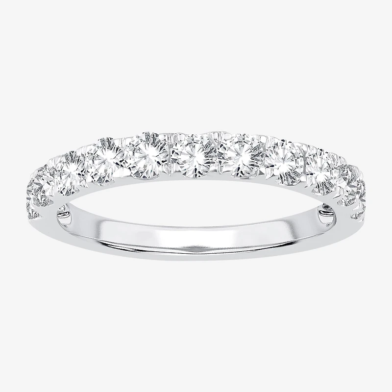 H-I / Si1-Si2) Womens 2MM / CT. T.W. Lab Grown White Diamond 10K Gold Wedding Band
