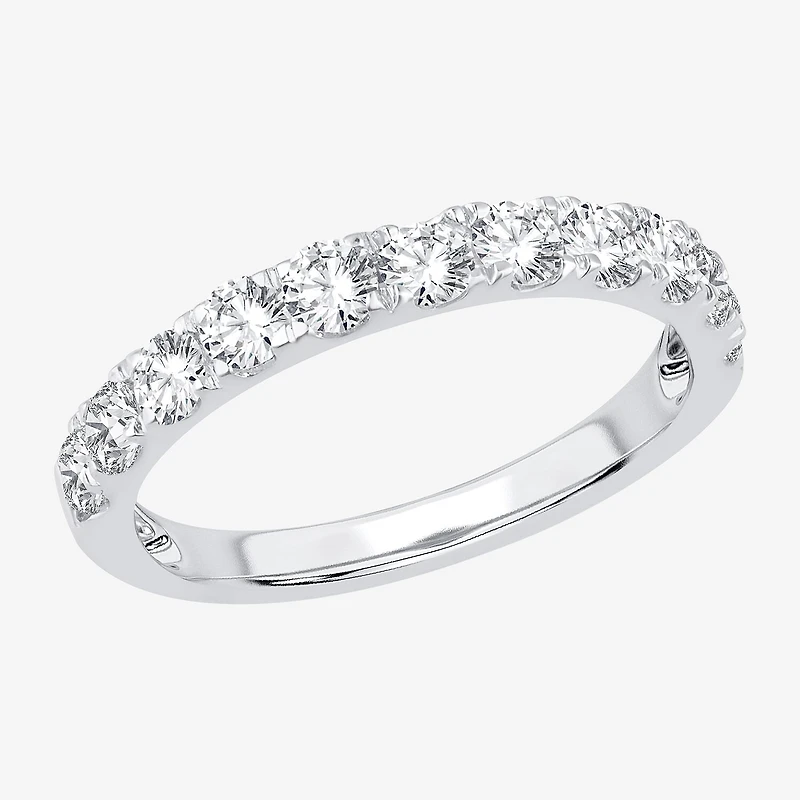 H-I / Si1-Si2) Womens 2MM / CT. T.W. Lab Grown White Diamond 10K Gold Wedding Band
