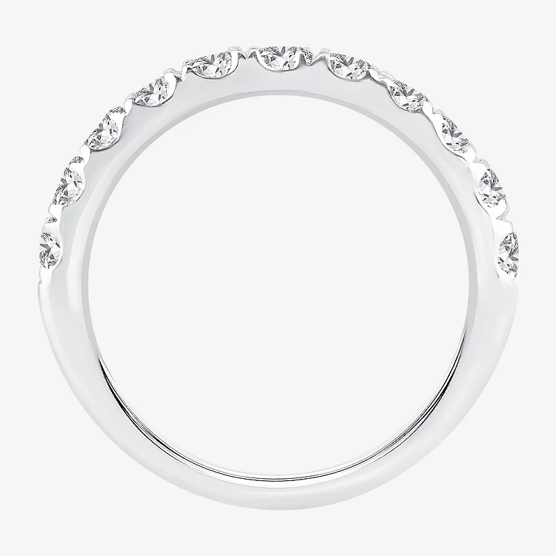H-I / Si1-Si2) Womens 2MM / CT. T.W. Lab Grown White Diamond 10K Gold Wedding Band