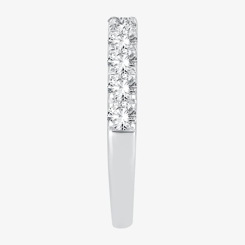H-I / Si1-Si2) Womens 2MM / CT. T.W. Lab Grown White Diamond 10K Gold Wedding Band
