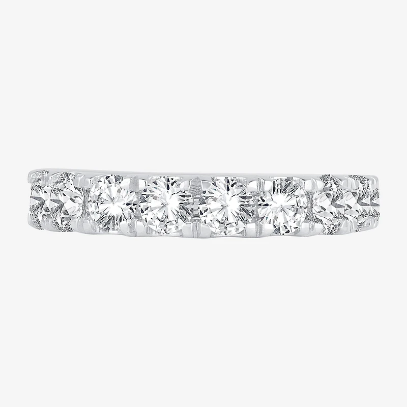 (H-I / Si1-Si2) Womens 1 1/2 CT. T.W. Lab Grown White Diamond 14K Gold Wedding Band