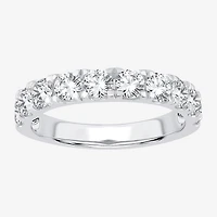 (H-I / Si1-Si2) Womens 1 1/2 CT. T.W. Lab Grown White Diamond 14K Gold Wedding Band