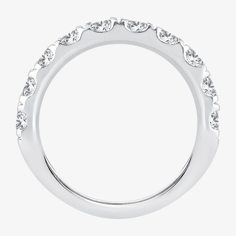 (H-I / Si1-Si2) Womens 1 1/2 CT. T.W. Lab Grown White Diamond 14K Gold Wedding Band