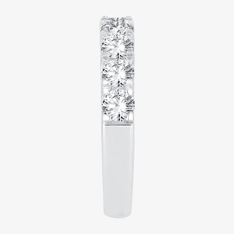 (H-I / Si1-Si2) Womens 1 1/2 CT. T.W. Lab Grown White Diamond 14K Gold Wedding Band