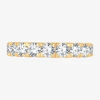 (H-I / Si1-Si2) Womens 1 1/2 CT. T.W. Lab Grown White Diamond 14K Gold Wedding Band