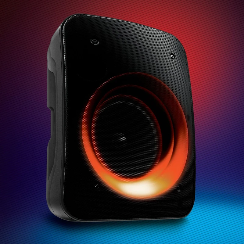 Mini 4" Bluetooth Party Speaker with 3 LED Light Modes