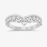 (I / Si2) Womens 1 CT. T.W. Lab Grown White Diamond 14K Gold Wedding Band