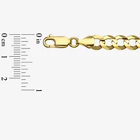 14K Yellow Gold 7MM Curb Necklace