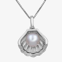 Enchanted Disney Fine Jewelry Womens Diamond Accent White Sterling Silver 18 Inch Pendant Necklace