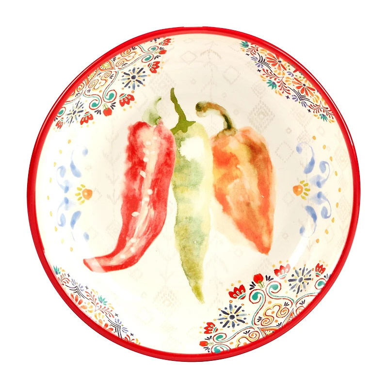 Certified International Sweet & Spicy 4-pc. Earthenware Soup Bowl