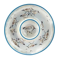 Certified International Shorebirds Earthenware Chip & Dip Set