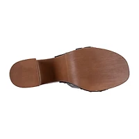 GC Shoes Womens York Buckled Platform Heeled Sandals
