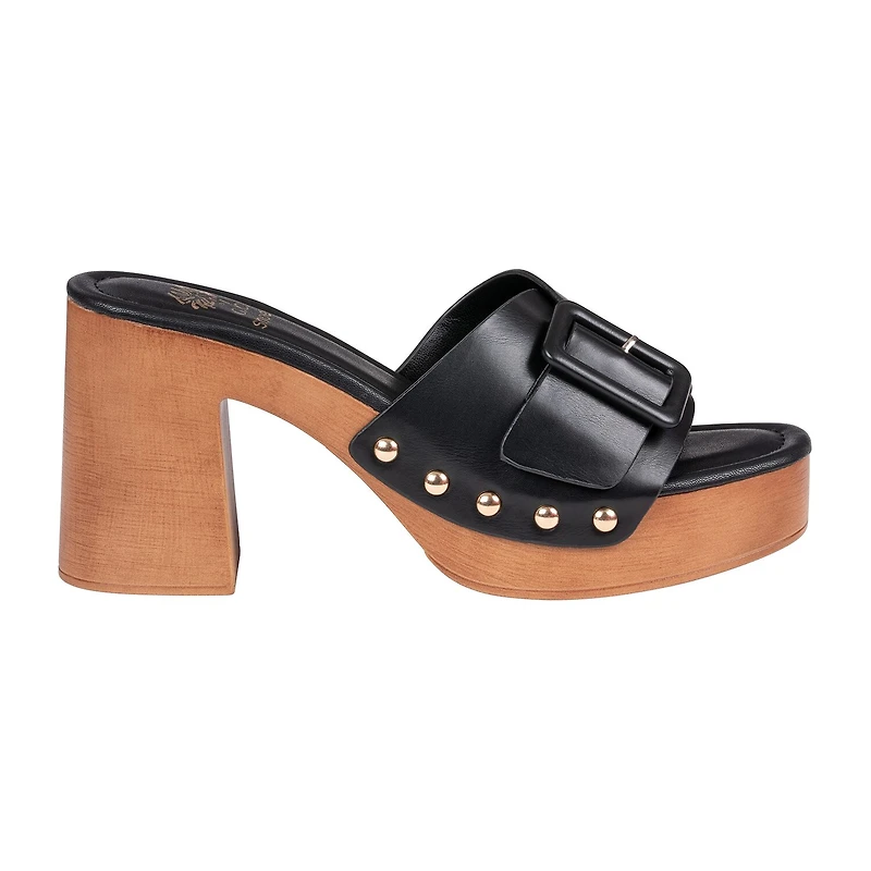 GC Shoes Womens York Buckled Platform Heeled Sandals