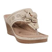 GC Shoes Womens Willa Wedge Sandals