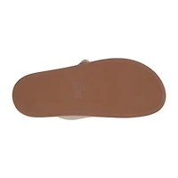GC Shoes Womens Weekend Minimal Hardware Criss Cross Strap Flat Sandals