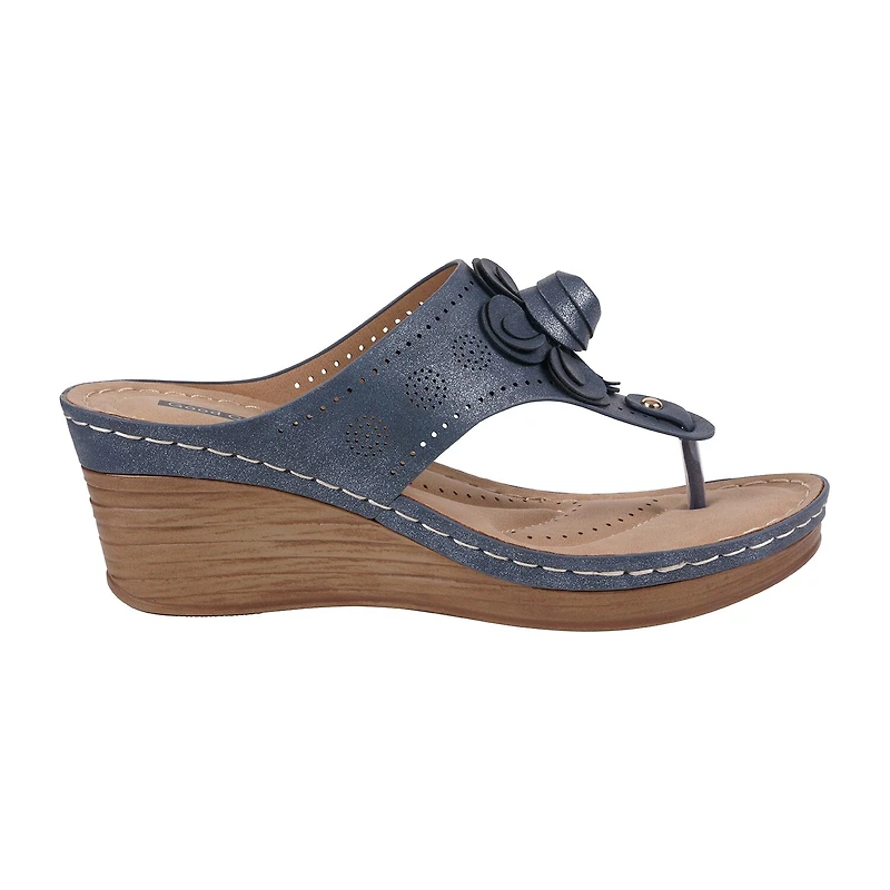 GC Shoes Womens Willa Wedge Sandals