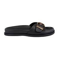 GC Shoes Womens Basel Buckled Slide Sandals