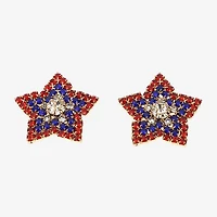 Mixit Womens Glass Drop Earrings