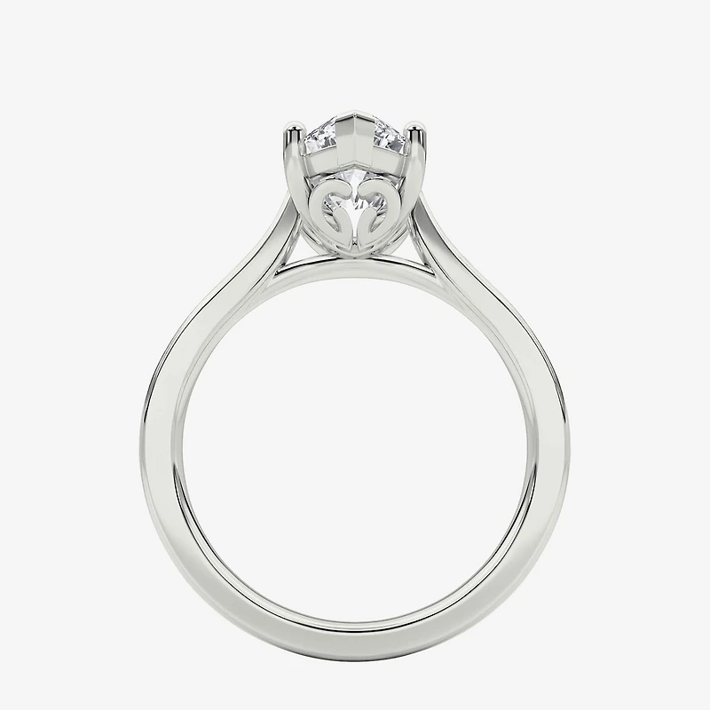 Grown Gorgeous (F / Vs2) Womens /4 CT. T.W. Lab White Diamond 14K Gold Marquise Solitaire Engagement Ring