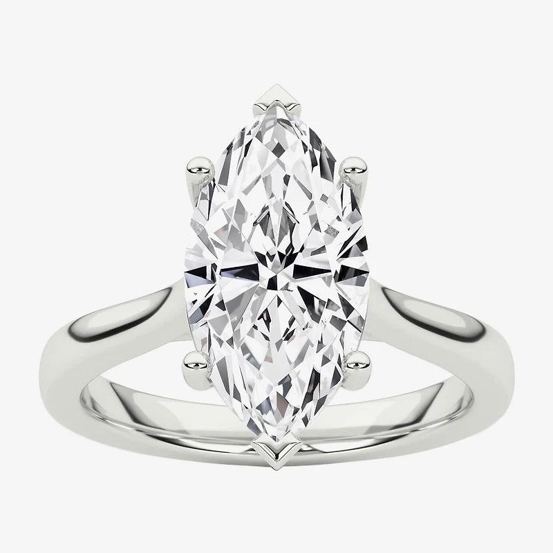 Grown Gorgeous (F / Vs2) Womens /4 CT. T.W. Lab White Diamond 14K Gold Marquise Solitaire Engagement Ring