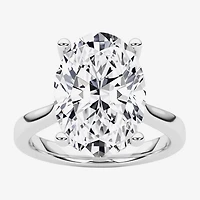 Grown Gorgeous (F / Vs2) Womens 4 1/2 CT. T.W. Lab White Diamond 14K Gold Oval Solitaire Engagement Ring
