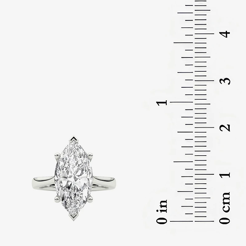Grown Gorgeous (F / Vs2) Womens / CT. T.W. Lab White Diamond 14K Gold Marquise Solitaire Engagement Ring