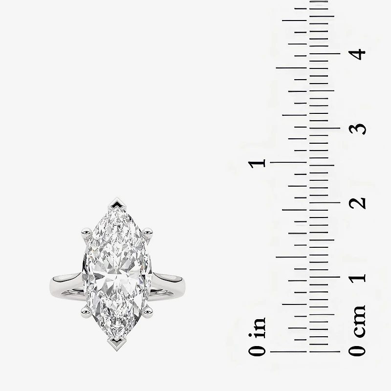 Grown Gorgeous (F / Vs2) Womens 5 5/8 Ct. T.W. Lab White Diamond 14K Gold Marquise Solitaire Engagement Ring
