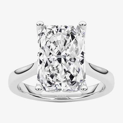 Grown Gorgeous (F / Vs2) Womens 3 3/4 CT. T.W. Lab White Diamond 14K Gold Rectangular Solitaire Engagement Ring