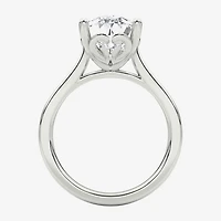 Grown Gorgeous (F / Vs2) Womens 3 3/4 CT. T.W. Lab White Diamond Platinum Pear Solitaire Engagement Ring
