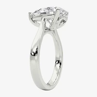 Grown Gorgeous (F / Vs2) Womens 3 3/4 CT. T.W. Lab White Diamond Platinum Pear Solitaire Engagement Ring