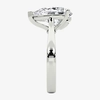 Grown Gorgeous (F / Vs2) Womens 3 3/4 CT. T.W. Lab White Diamond Platinum Pear Solitaire Engagement Ring