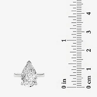 Grown Gorgeous (F / Vs2) Womens 4 1/2 CT. T.W. Lab White Diamond 14K Gold Pear Solitaire Engagement Ring
