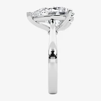 Grown Gorgeous (F / Vs2) Womens 4 1/2 CT. T.W. Lab White Diamond 14K Gold Pear Solitaire Engagement Ring