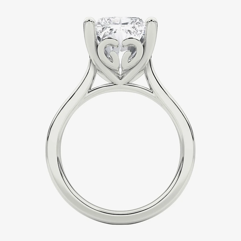 Grown Gorgeous (F / Vs2) Womens 5 5/8 Ct. T.W. Lab White Diamond 14K Gold Rectangular Solitaire Engagement Ring