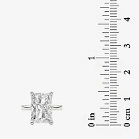 Grown Gorgeous (F / Vs2) Womens 5 5/8 Ct. T.W. Lab White Diamond 14K Gold Rectangular Solitaire Engagement Ring