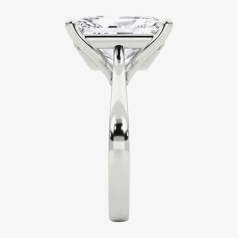 Grown Gorgeous (F / Vs2) Womens 5 5/8 Ct. T.W. Lab White Diamond 14K Gold Rectangular Solitaire Engagement Ring