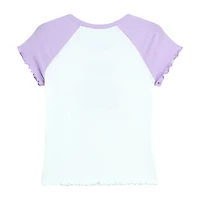 by&by girl Big Kid Girls Round Neck Short Sleeve Regular Fit Graphic T-Shirt