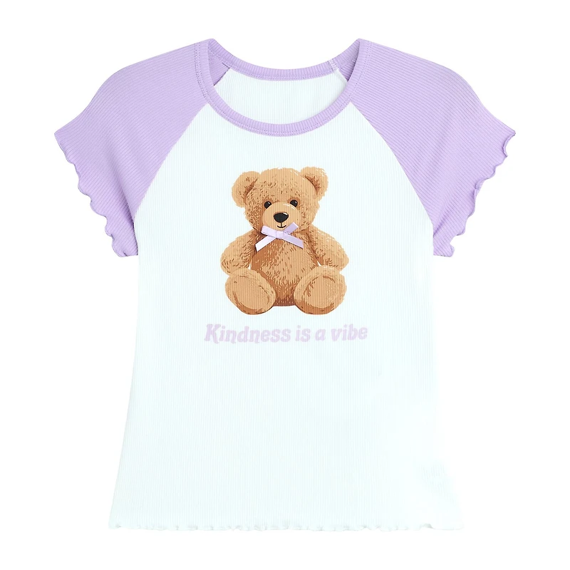 by&by girl Big Kid Girls Round Neck Short Sleeve Regular Fit Graphic T-Shirt
