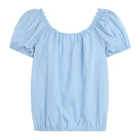 by&by girl Big Kid Girls V Neck Short Sleeve Blouse