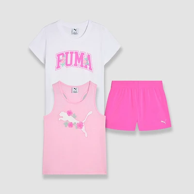 PUMA Big Kid Girls 3-pc. Short Set