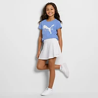 PUMA Big Kid Girls Crew Neck Short Sleeve Regular Fit Graphic T-Shirt