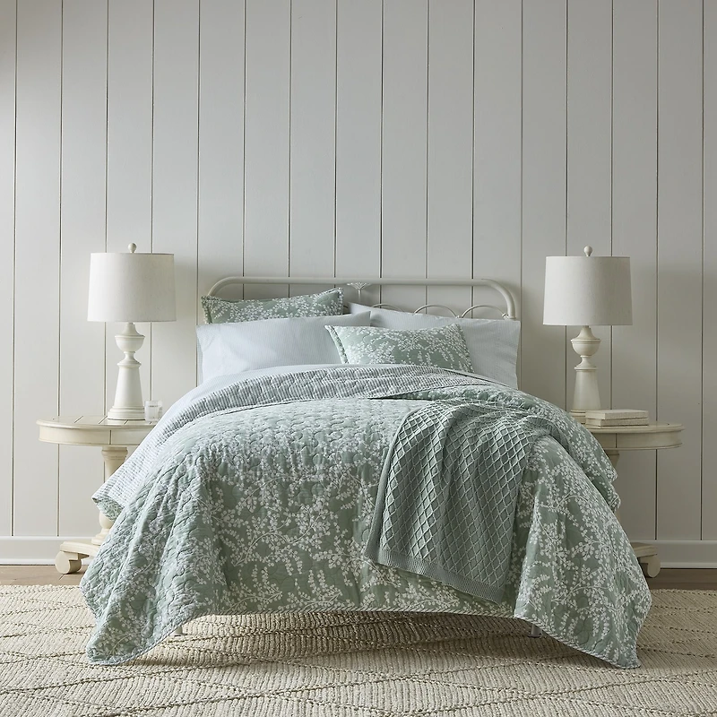 Martha Stewart Layered Branches 3-pc. Quilt Set