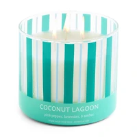 Distant Lands 14oz Coconut Lagoon 3-Wick Scented Jar Candle