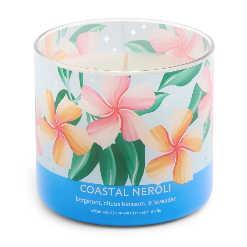 Distant Lands 14oz Coastal Neroli 3-Wick Scented Jar Candle